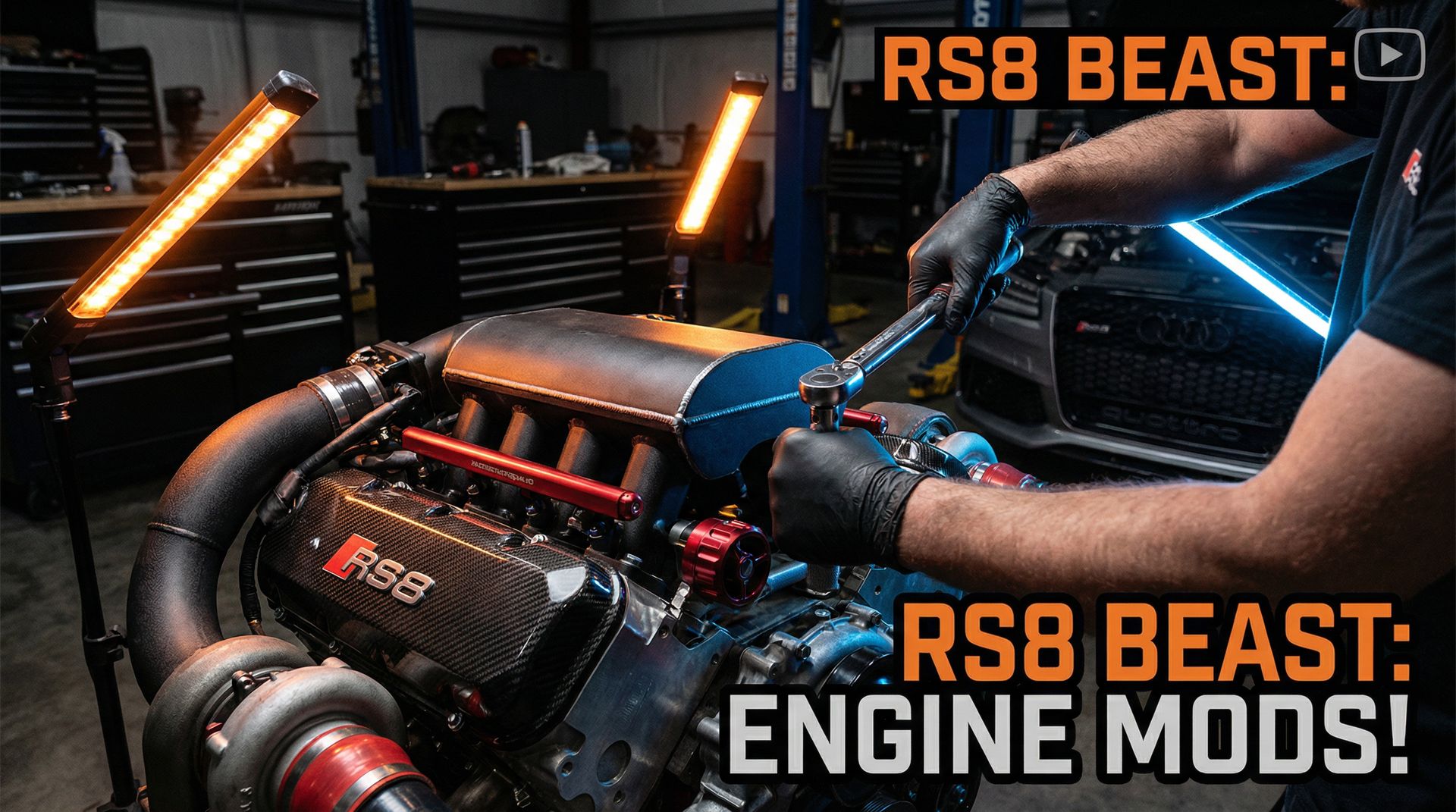 母狗修车视频教程-发动机涡轮增压改装全过程